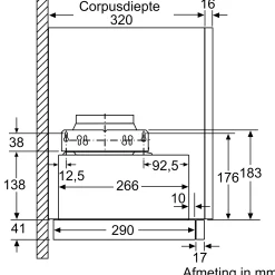 Serie 2 Vlakscherm afzuigkappen 60 cm Zilver metallic