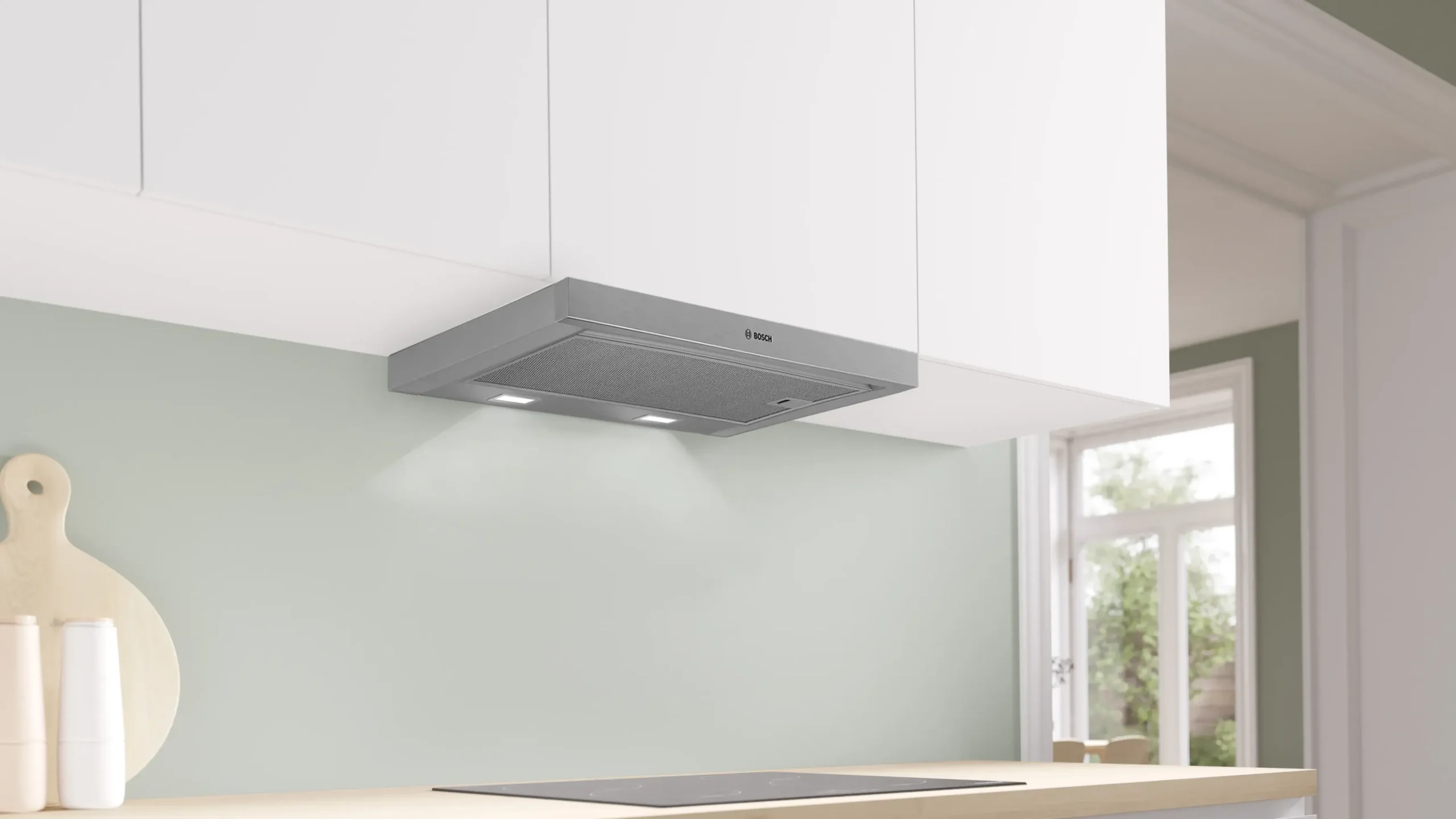 Serie 4 Vlakscherm afzuigkappen 60 cm Zilver metallic