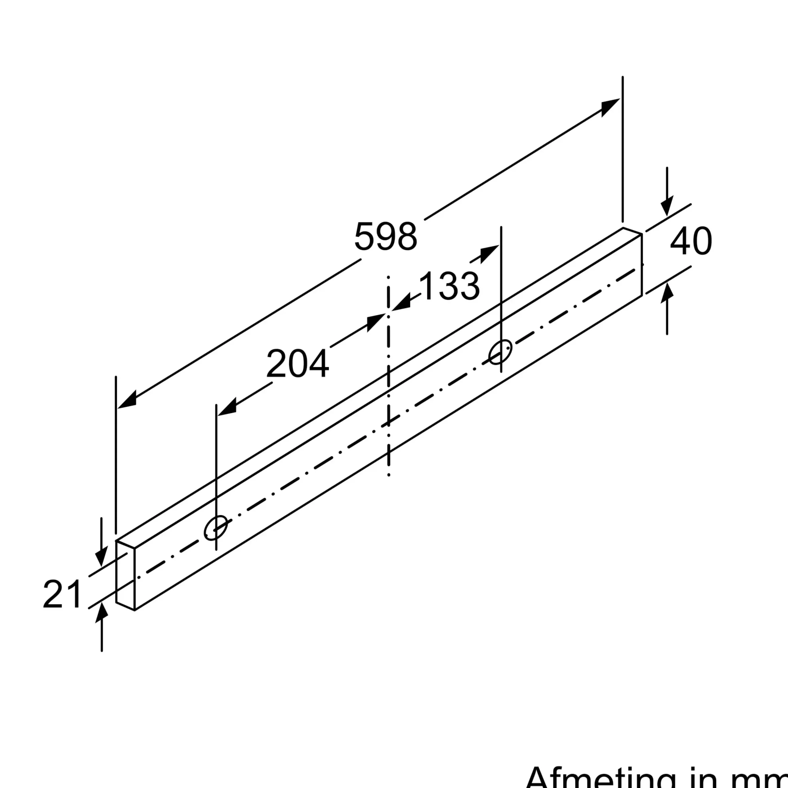 Serie 4 Vlakscherm afzuigkappen 60 cm Zilver metallic