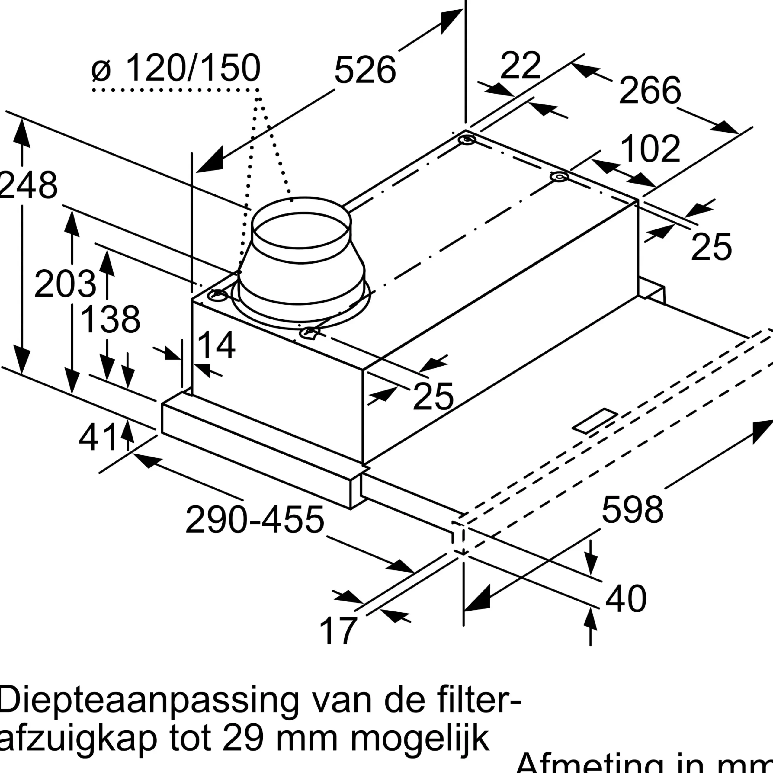 Serie 4 Vlakscherm afzuigkappen 60 cm Zilver metallic