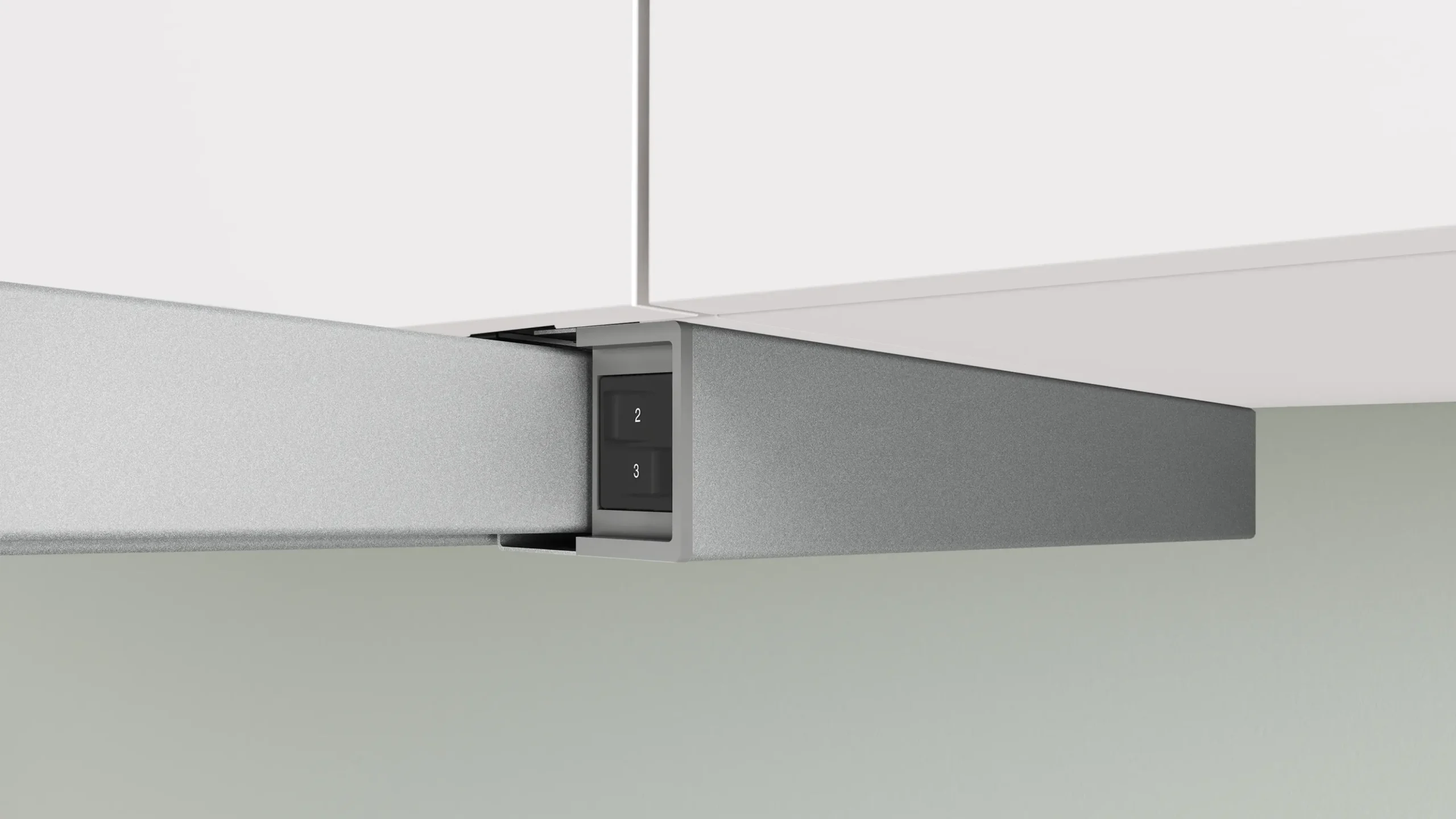 Serie 2 Vlakscherm afzuigkappen 60 cm Zilver metallic