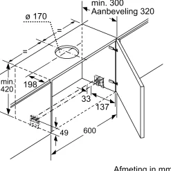 Serie 4 Vlakscherm afzuigkappen 90 cm Zilver metallic