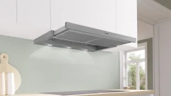 Serie 4 Vlakscherm afzuigkappen 90 cm Zilver metallic
