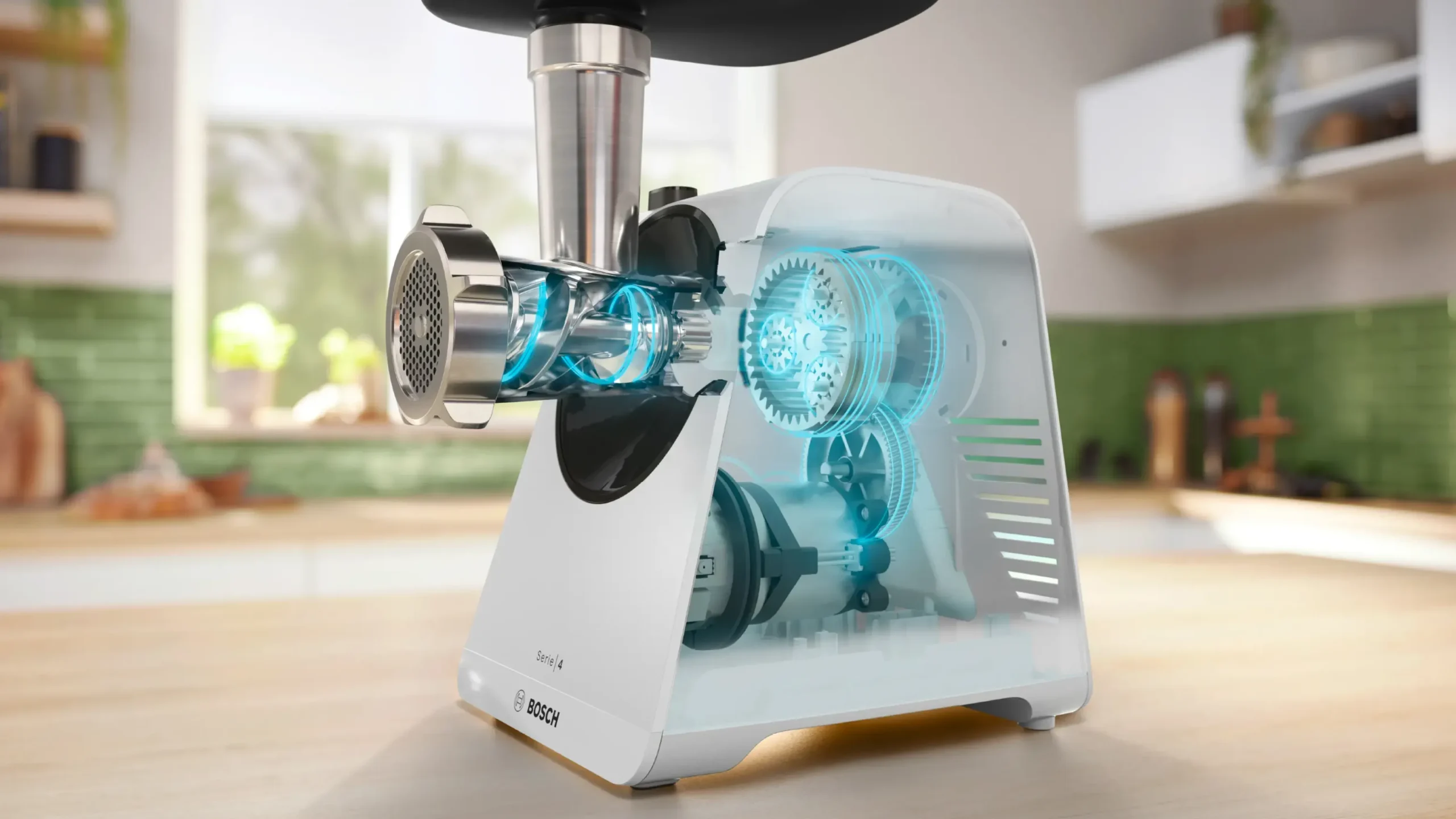 Serie 4 Vleesmolen MultiPower 1900 W Wit, Wit