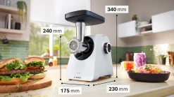 Serie 4 Vleesmolen MultiPower 1900 W Wit, Wit