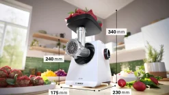 Serie 6 Vleesmolen MultiPower 2100 W Wit, Wit