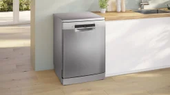 Serie 4 Vrijstaande vaatwasser 60 cm Geborsteld staal anti-fingerprint