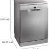 Serie 2 Vrijstaande vaatwasser 60 cm Geborsteld staal anti-fingerprint
