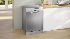 Serie 2 Vrijstaande vaatwasser 60 cm Geborsteld staal anti-fingerprint