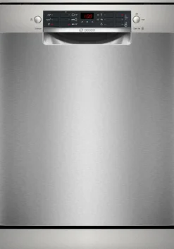 Serie 2 Vrijstaande vaatwasser 60 cm Geborsteld staal anti-fingerprint