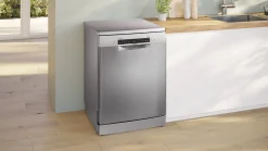 Serie 4 Vrijstaande vaatwasser 60 cm Geborsteld staal anti-fingerprint