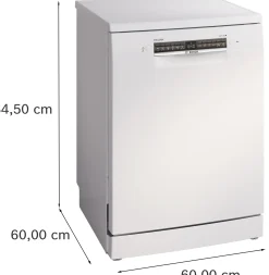 Serie 4 Vrijstaande vaatwasser 60 cm Wit