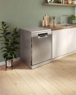 Serie 4 Vrijstaande vaatwasser 60 cm Geborsteld staal anti-fingerprint