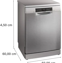 Serie 6 Vrijstaande vaatwasser 60 cm Geborsteld staal anti-fingerprint
