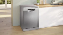 Serie 4 Vrijstaande vaatwasser 60 cm Geborsteld staal anti-fingerprint