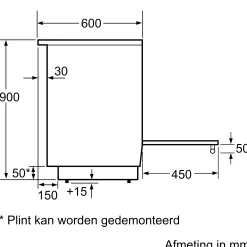 Serie 4 Vrijstaand inductiefornuis Zwart