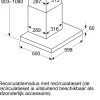 Serie 2 Wandschouwkap 60 cm Matzwart