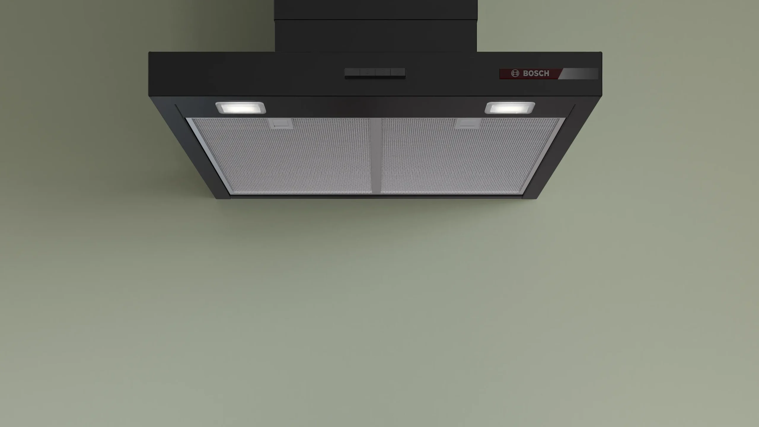 Serie 2 Wandschouwkap 60 cm Matzwart
