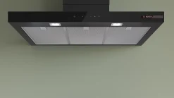 Serie 6 Wandschouwkap 90 cm Matzwart