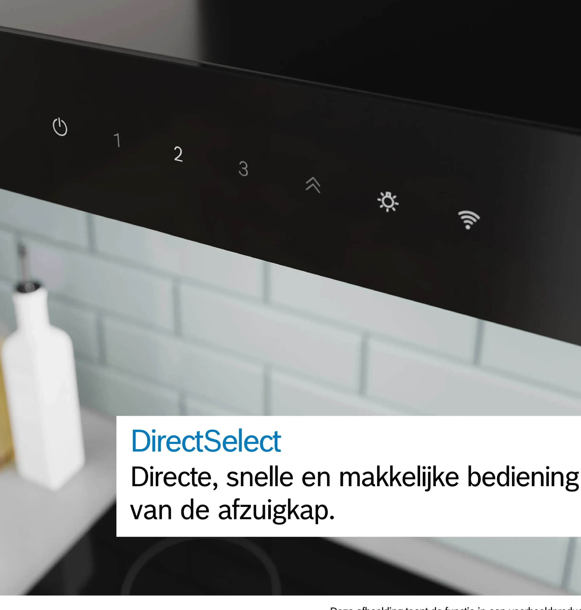Serie 6 Wandschouwkap 60 cm Matzwart