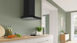 Serie 6 Wandschouwkap 60 cm Matzwart