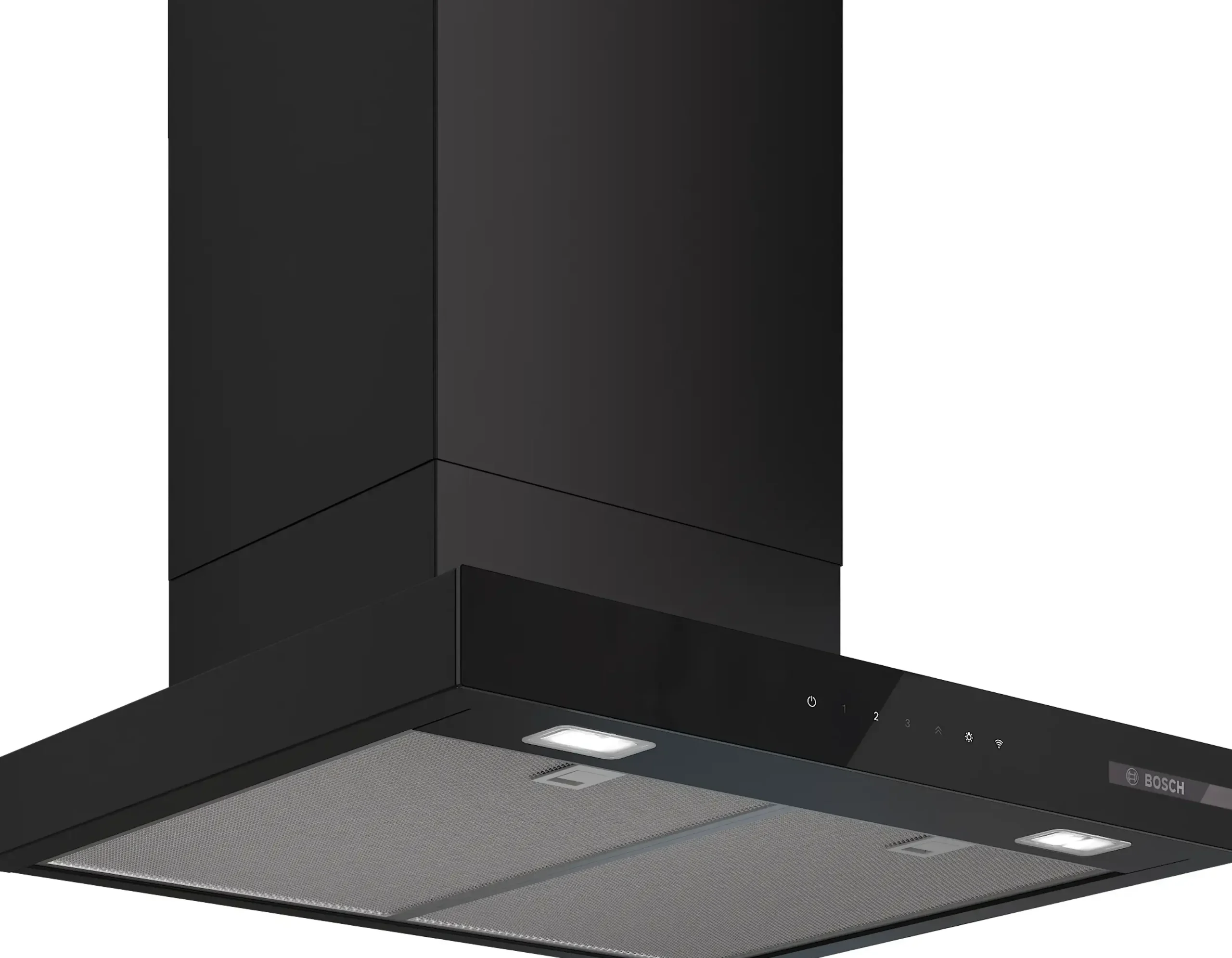 Serie 6 Wandschouwkap 60 cm Matzwart