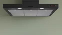 Serie 4 Wandschouwkap 90 cm Matzwart