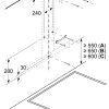 Serie 4 Wandschouwkap 60 cm Matzwart