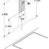 Serie 4 Wandschouwkap 90 cm Matzwart