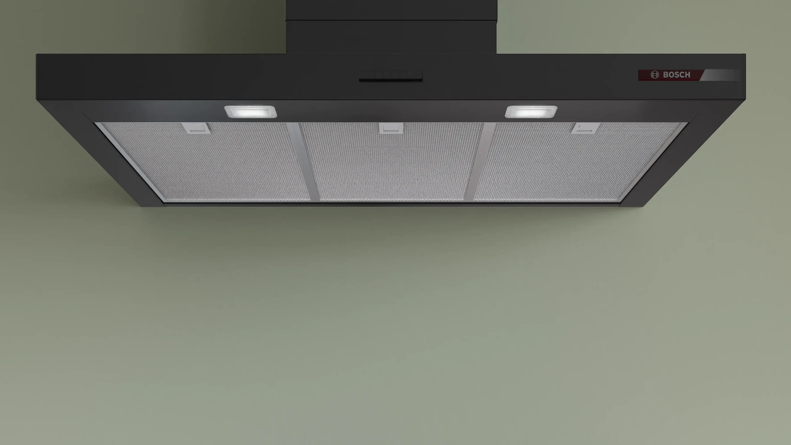 Serie 4 Wandschouwkap 90 cm Matzwart