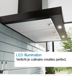 Serie 6 Wandschouwkap 90 cm Metaal-look