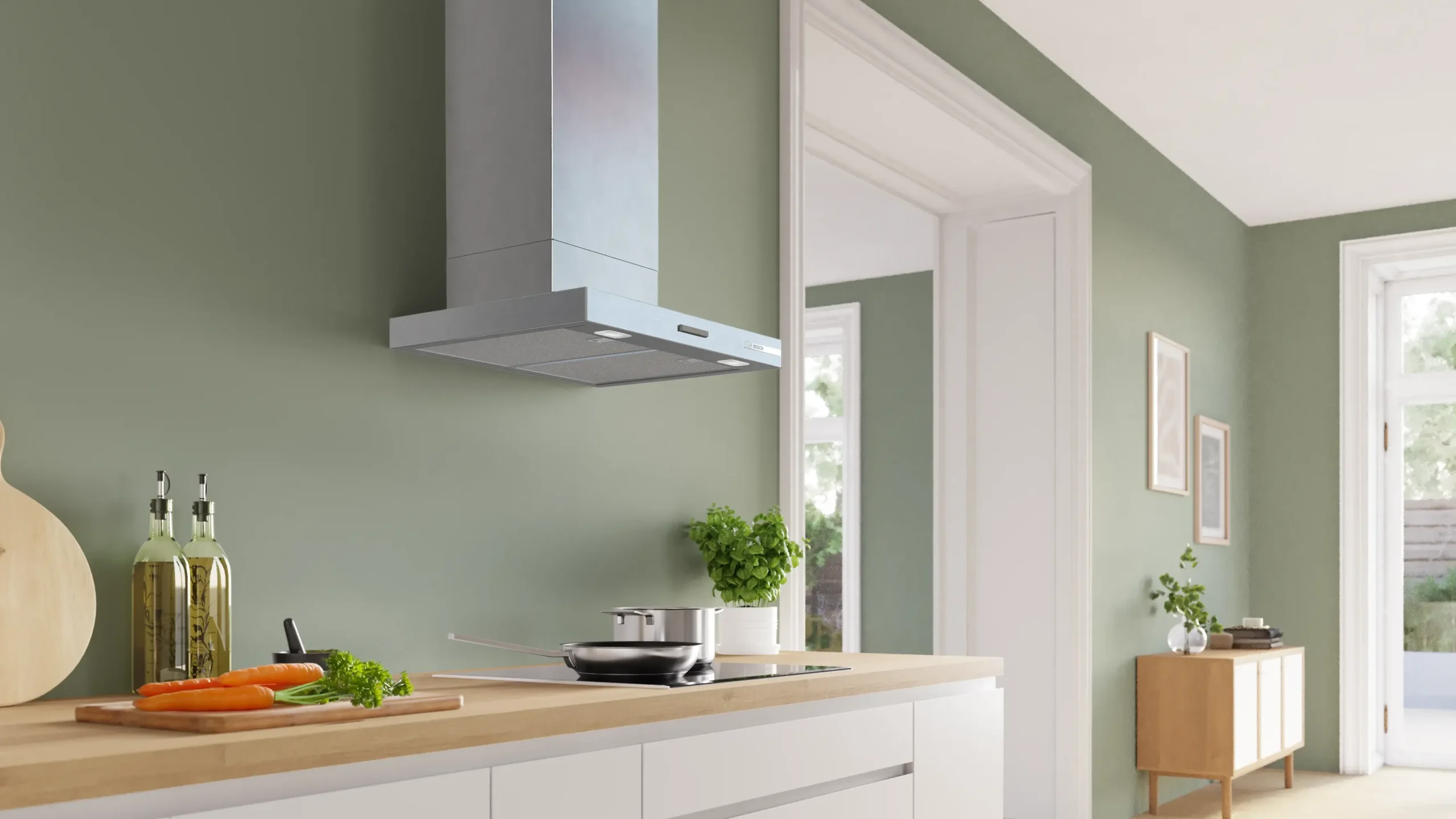 Serie 4 Wandschouwkap 60 cm Metaal-look