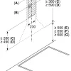 Serie 2 Wandschouwkap 60 cm Roestvrij staal