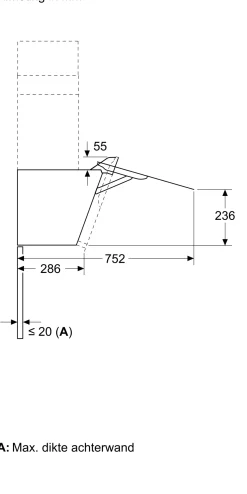 Serie 4 Wandschouwkap 80 cm zwart glas, Zwart