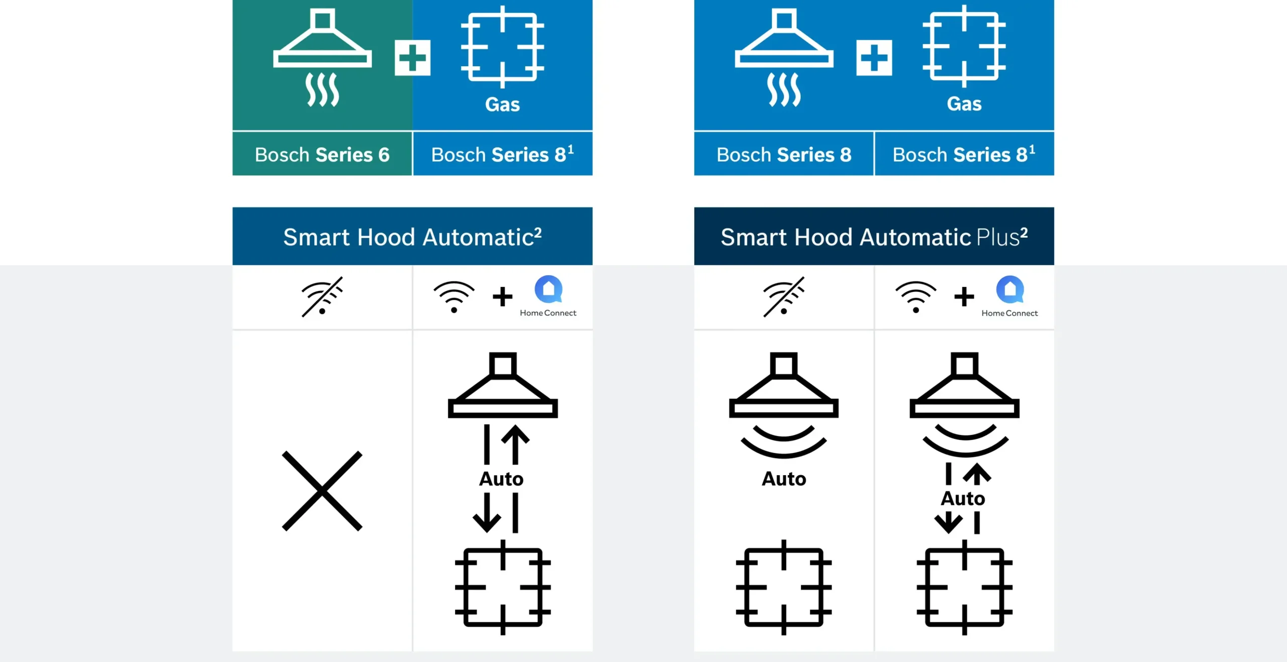 Serie 6 Wandschouwkap 60 cm zwart glas, Zwart