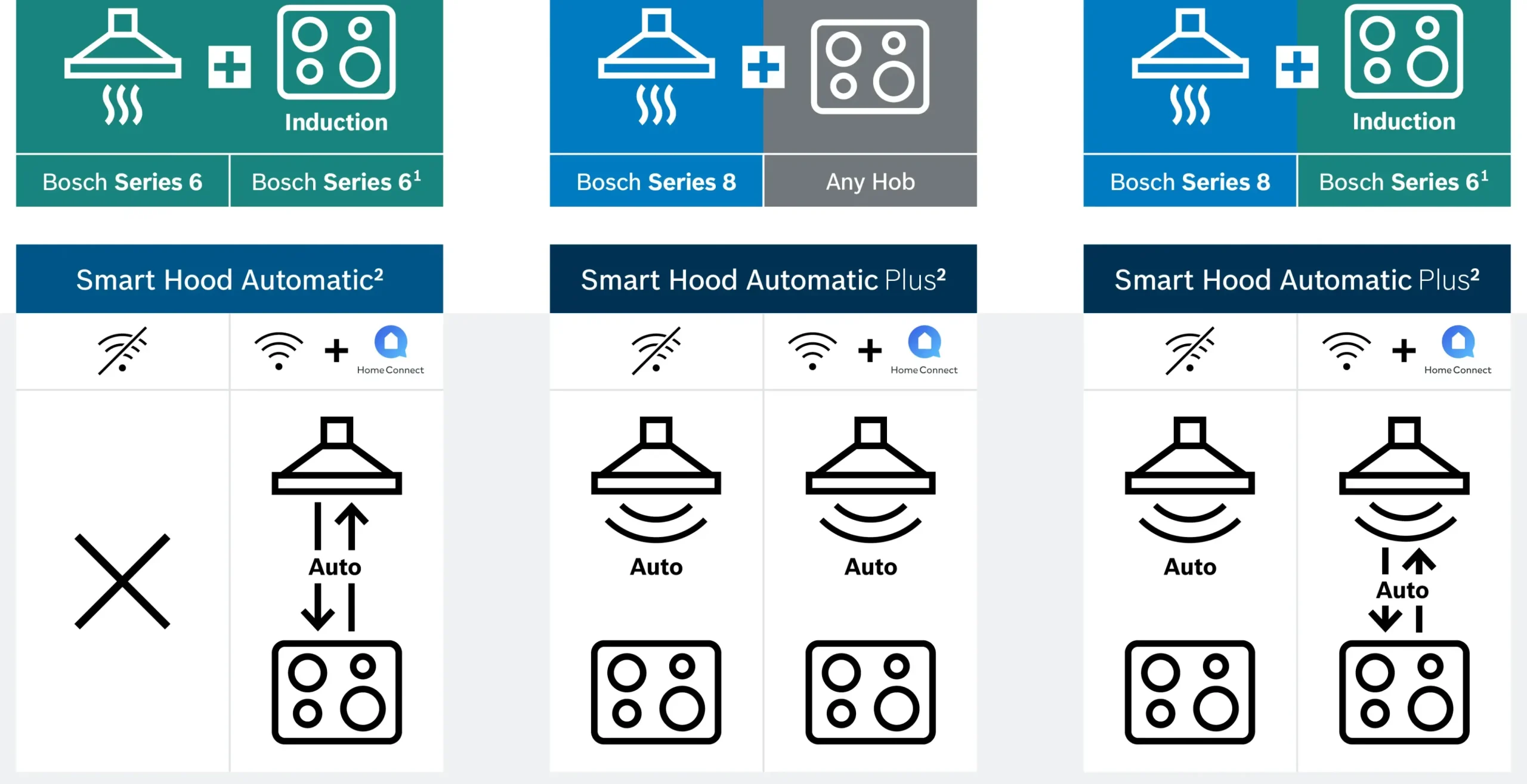 Serie 6 Wandschouwkap 80 cm zwart glas, Zwart