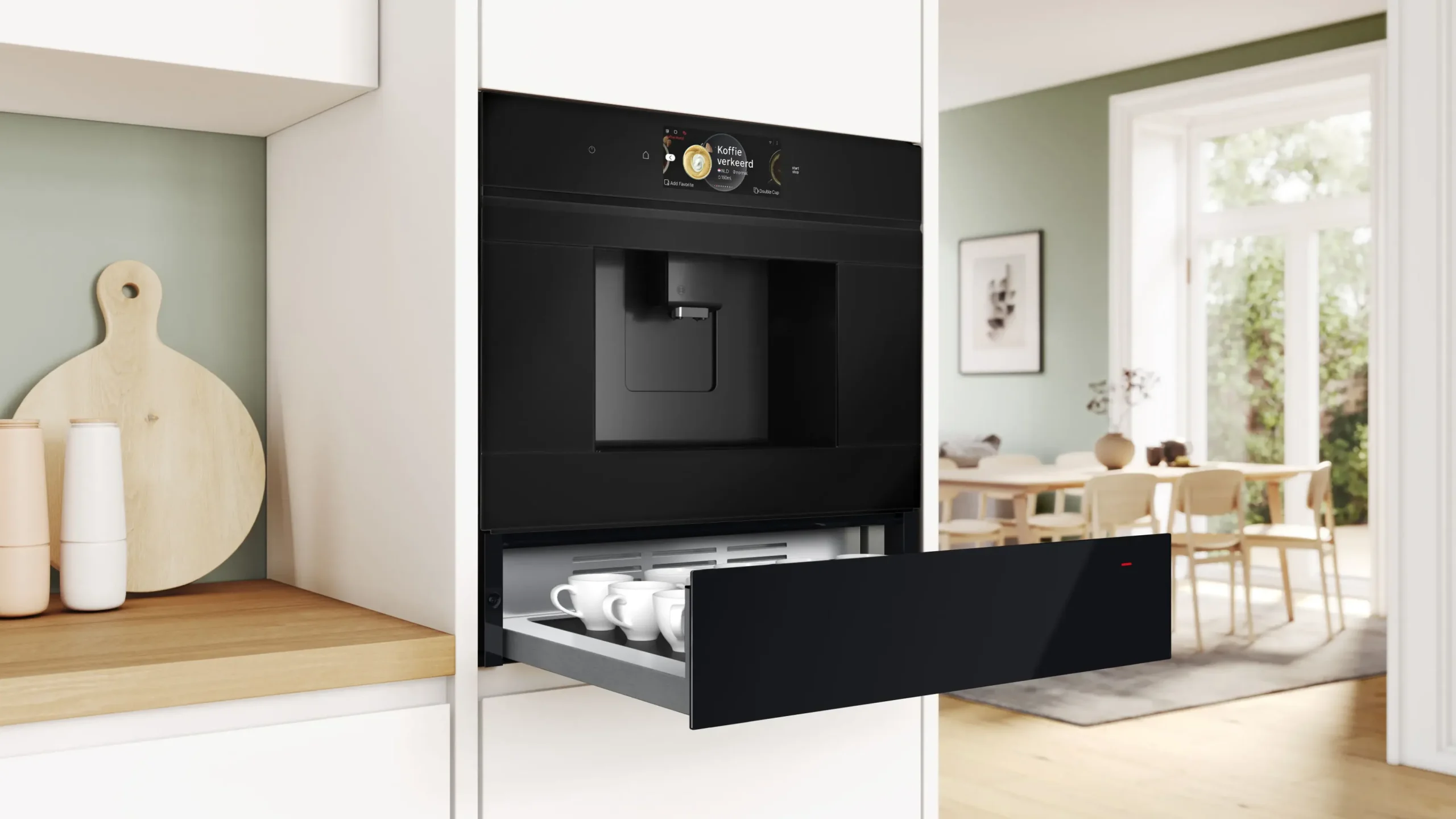 Serie 8 Warmhoudlade 60 x 14 cm Zwart