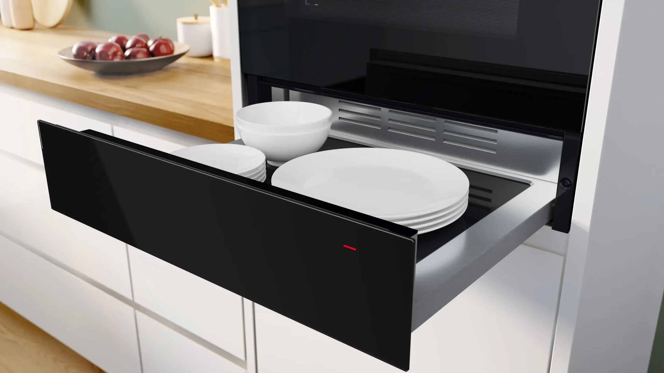 Serie 8 Warmhoudlade 60 x 14 cm Zwart