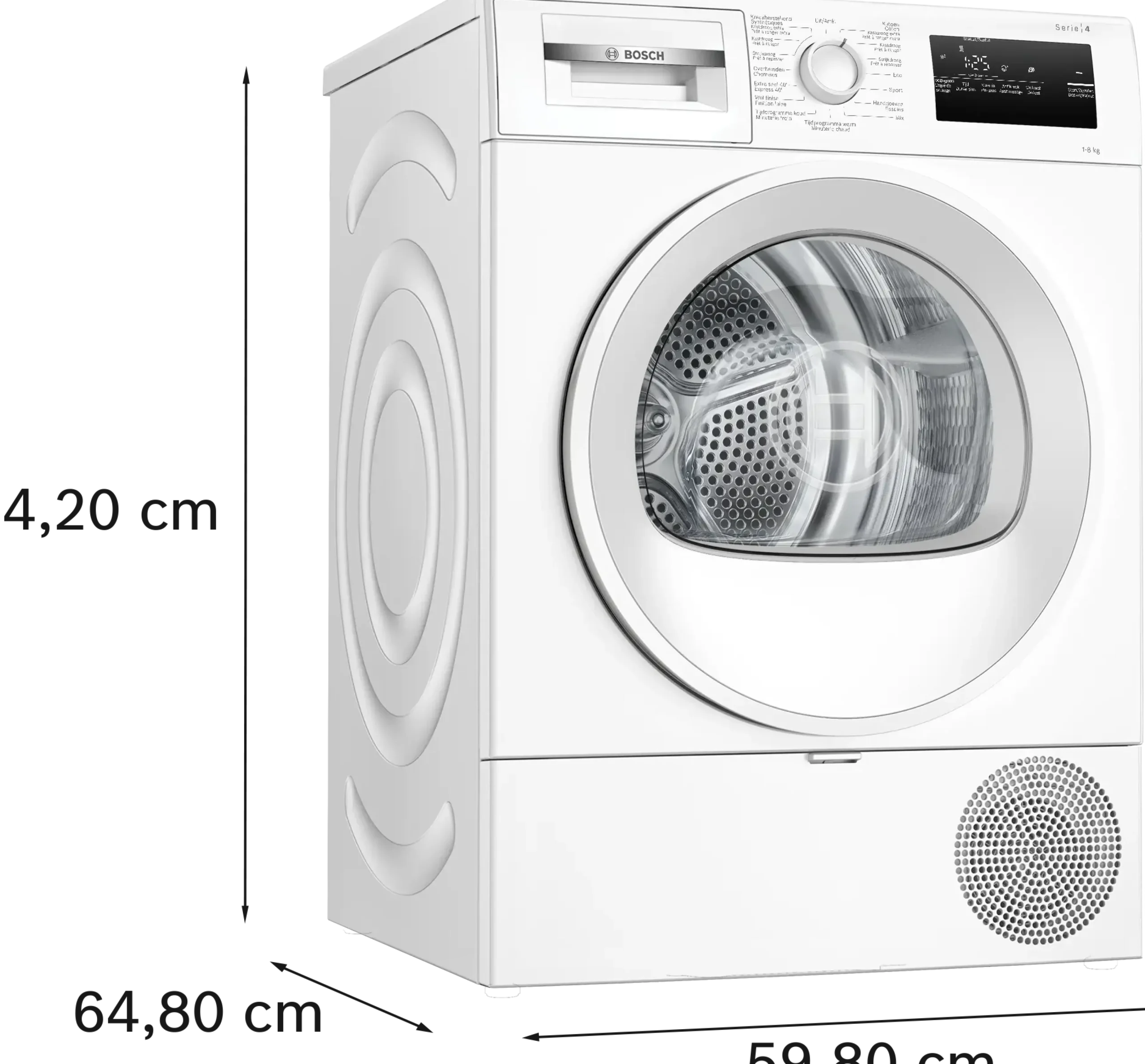Serie 4 Warmtepompdroger 8 kg