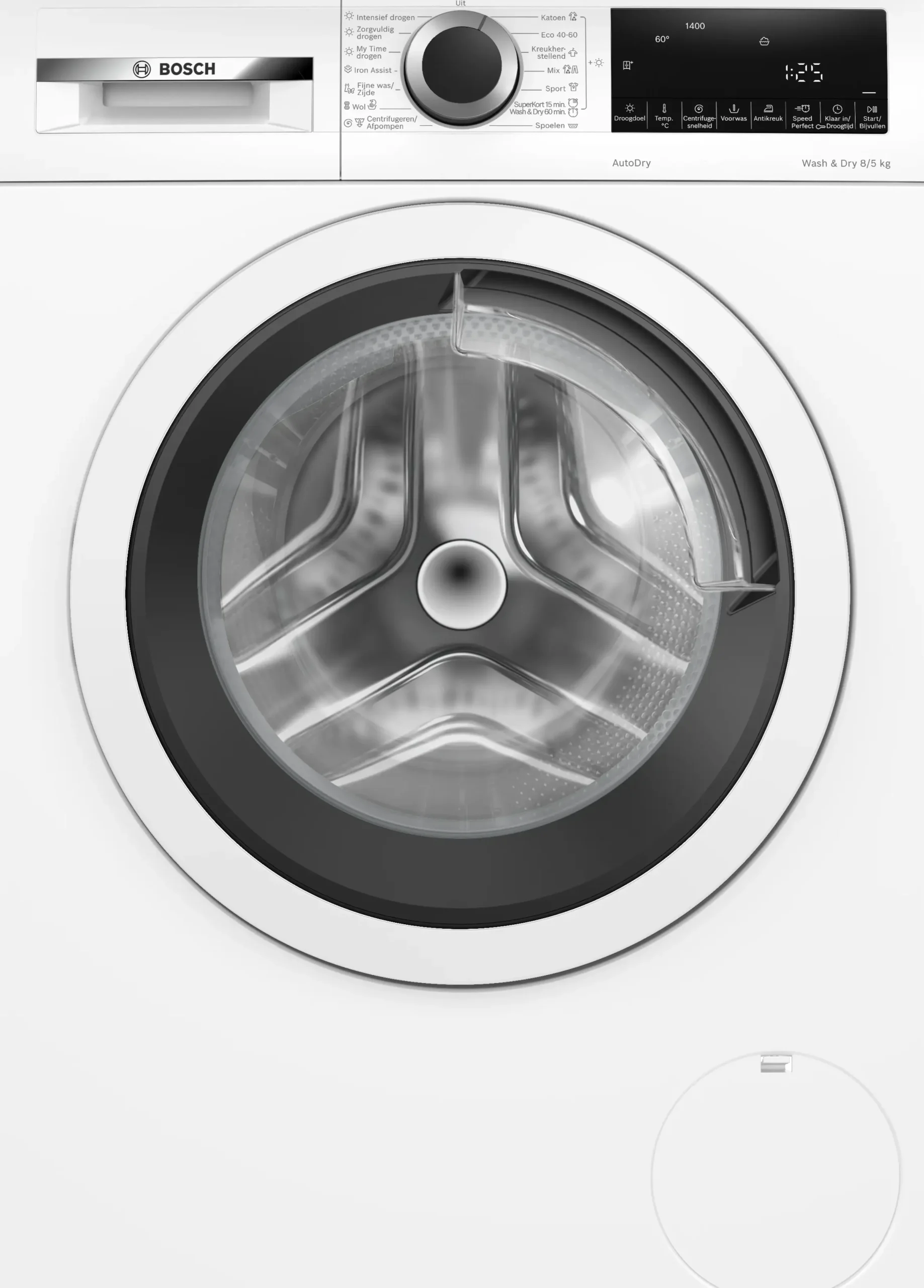 Serie 4 Was-droogcombinatie 8/5 kg max. 1400 rpm