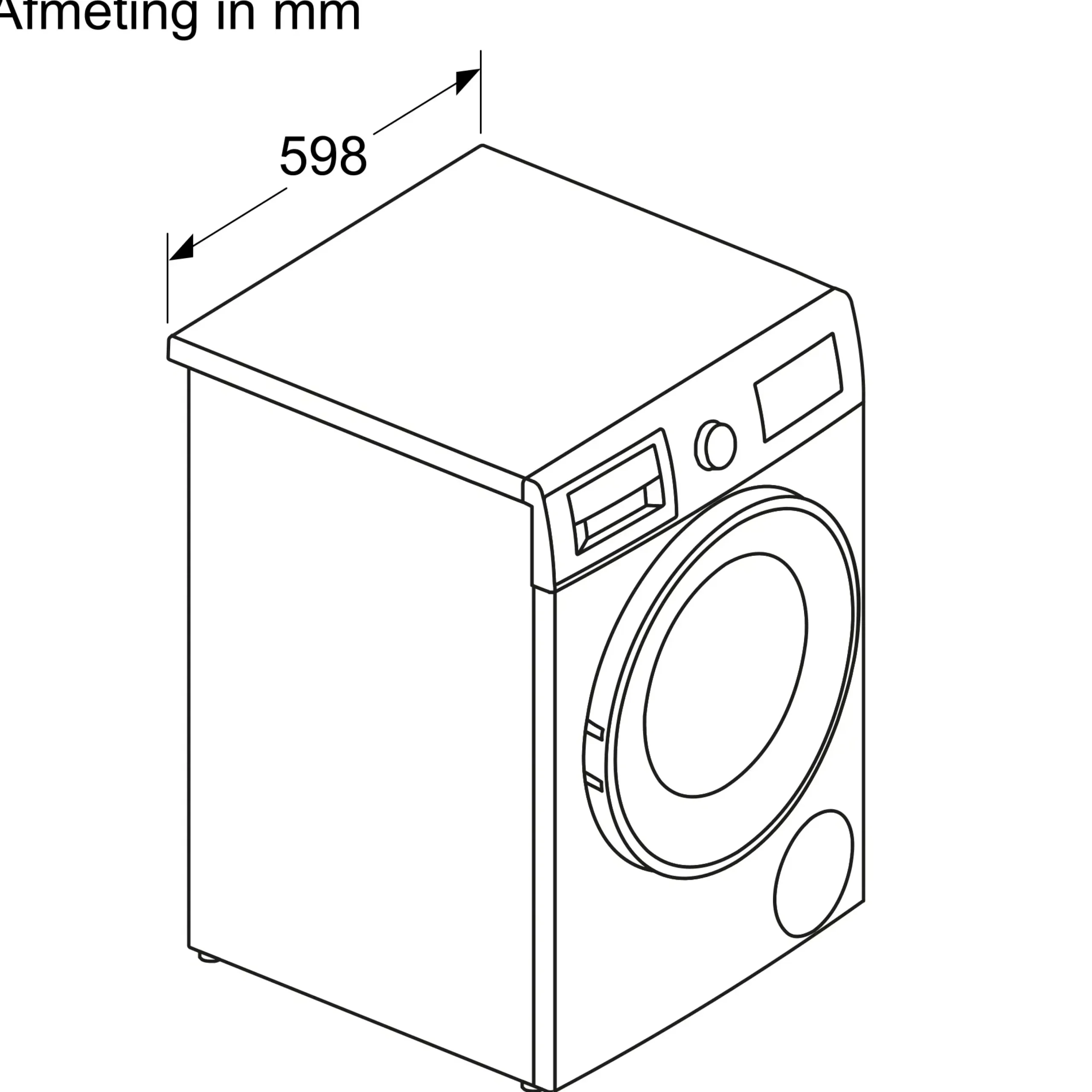 Serie 4 Was-droogcombinatie 8/5 kg max. 1400 rpm