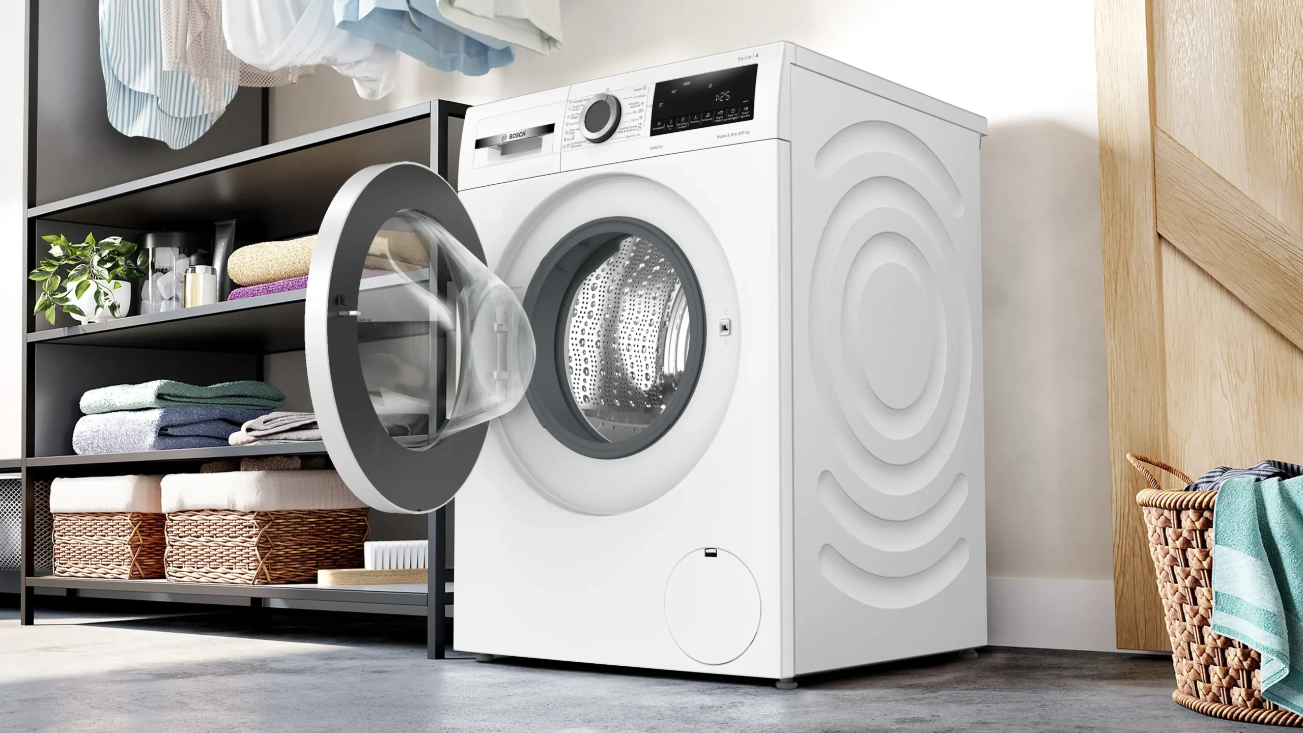 Serie 4 Was-droogcombinatie 8/5 kg max. 1400 rpm