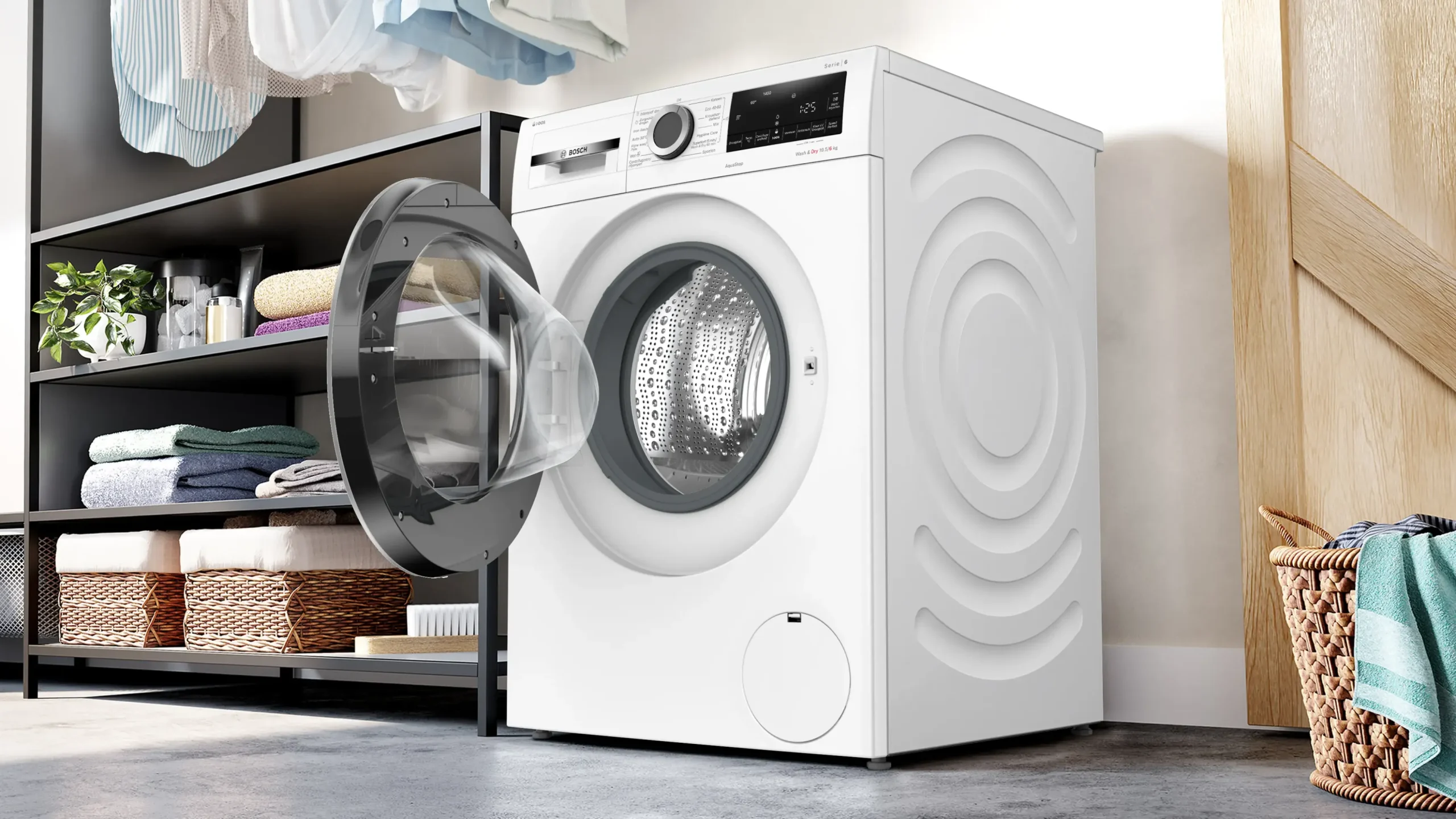 Serie 6 Was-droogcombinatie 10.5/6 kg max. 1400 rpm