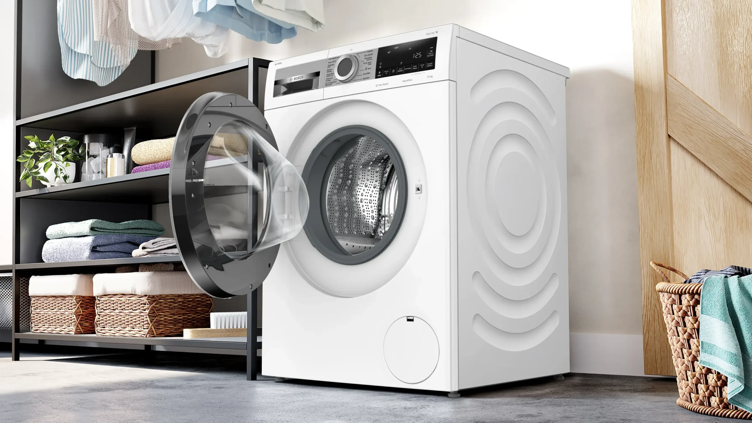 Serie 6 Wasmachine, voorlader 9 kg max. 1400 rpm