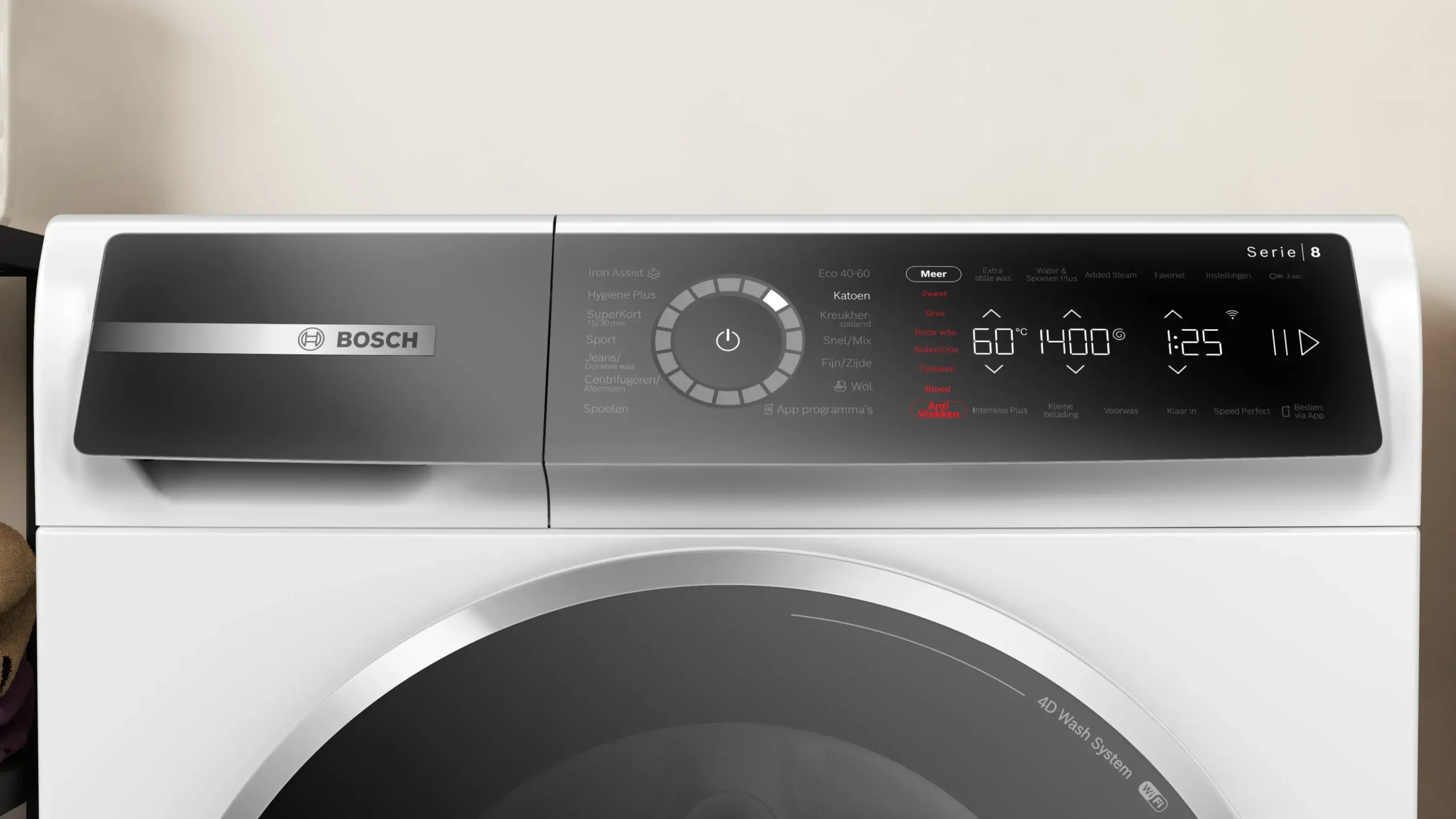 Serie 8 Wasmachine, voorlader 10 kg max. 1400 rpm