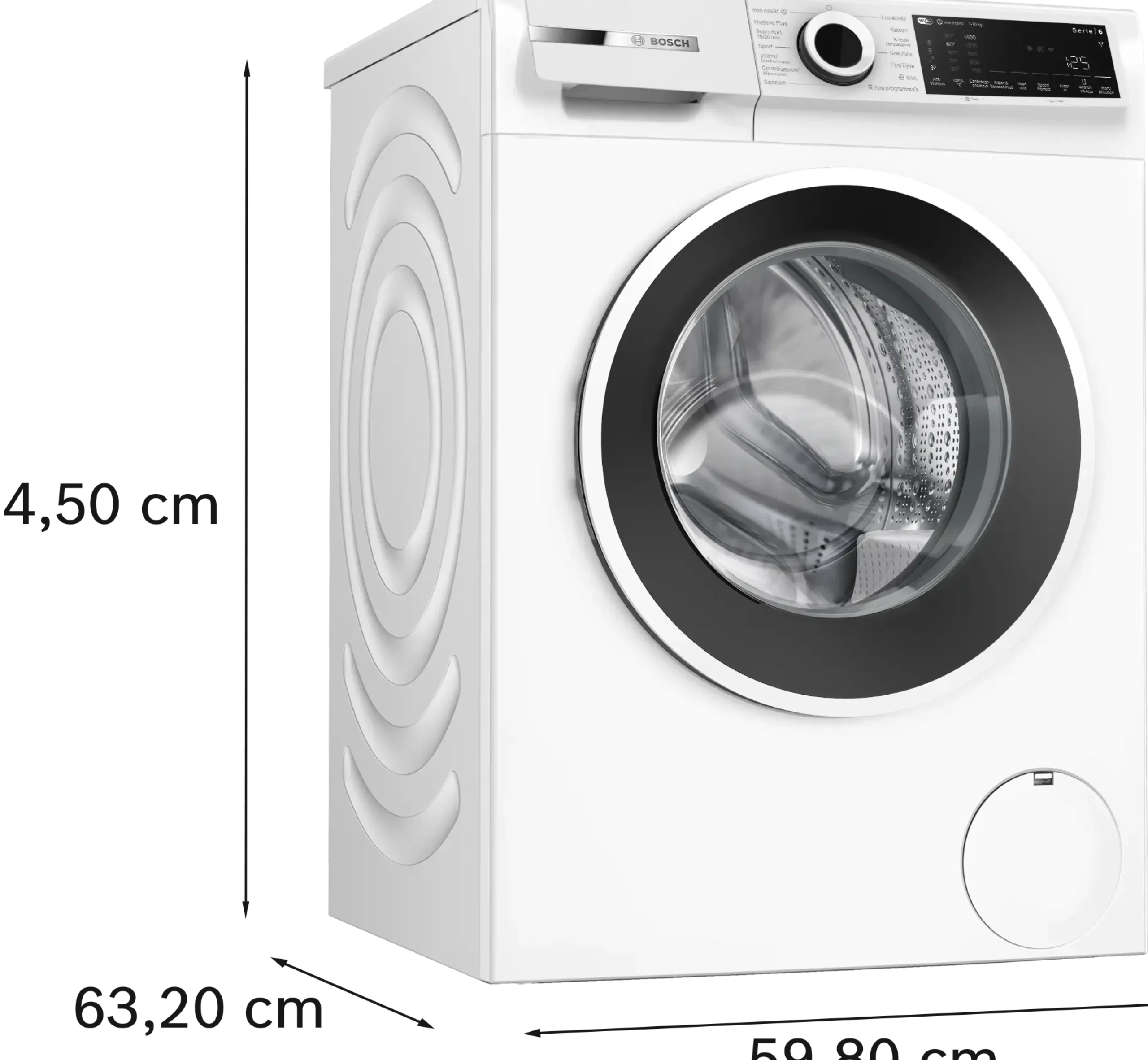 Serie 6 Wasmachine, voorlader 10 kg max. 1400 rpm