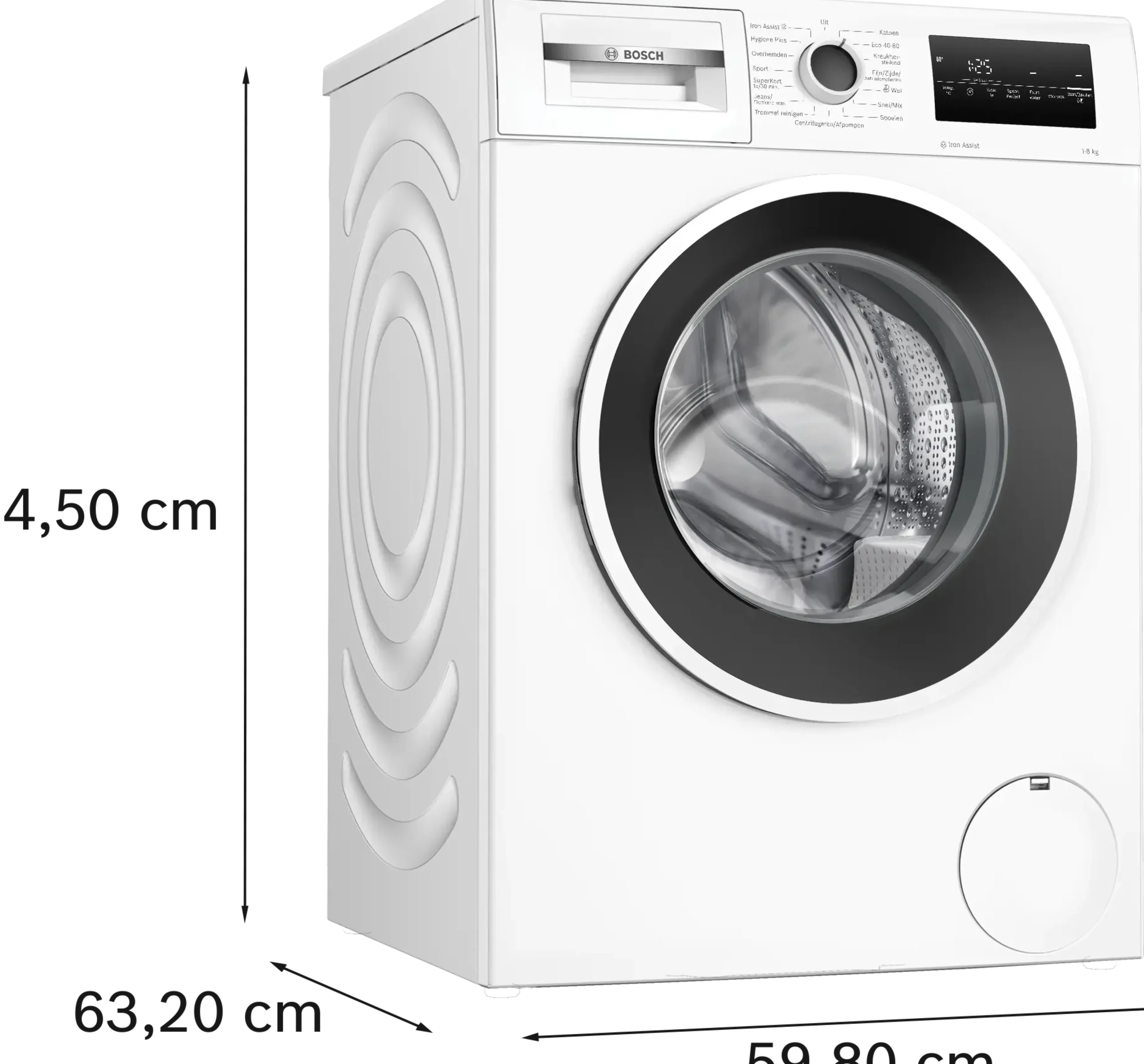 Serie 4 Wasmachine, voorlader 8 kg max. 1400 rpm