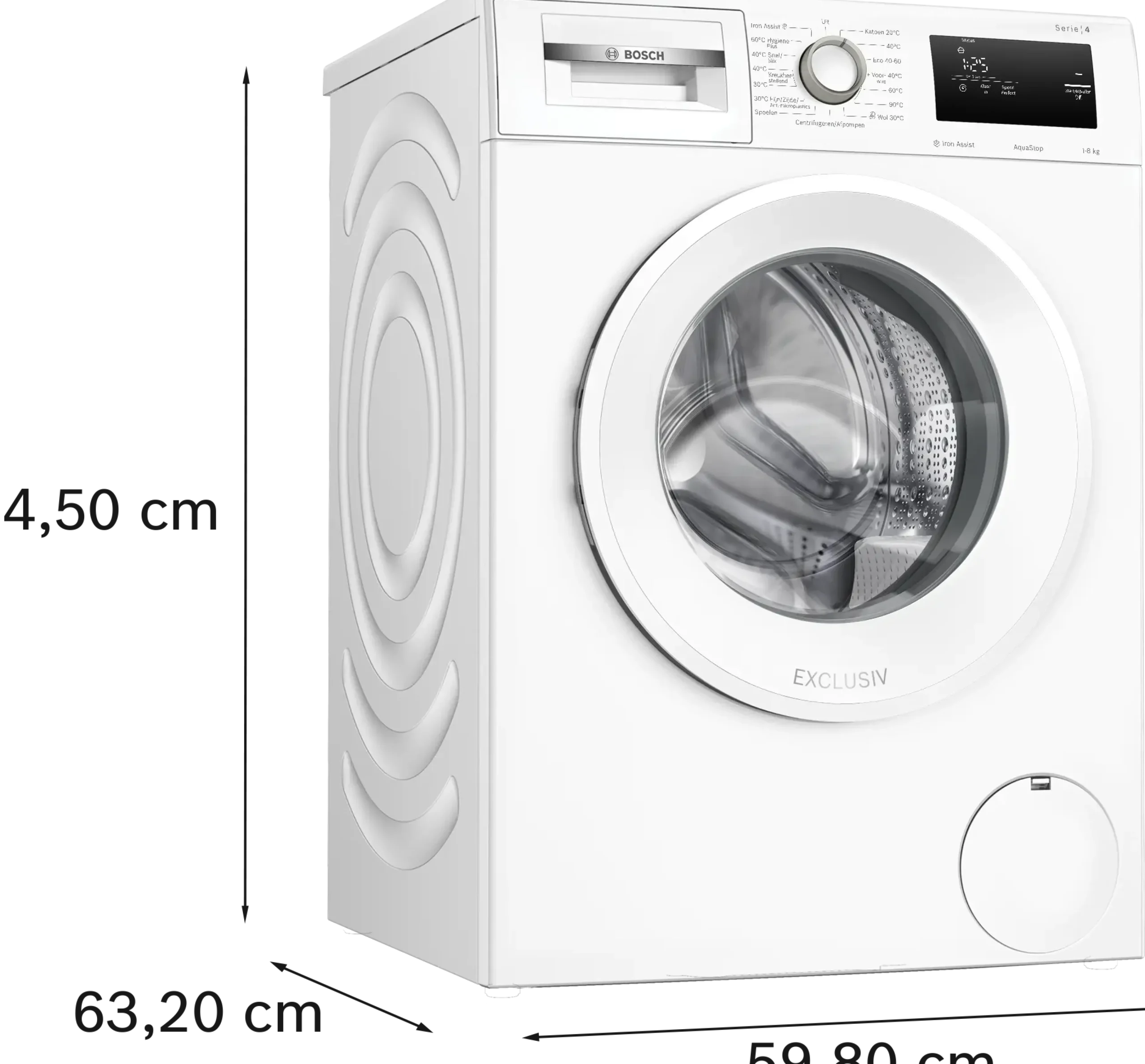 Serie 4 Wasmachine, voorlader 8 kg max. 1400 rpm