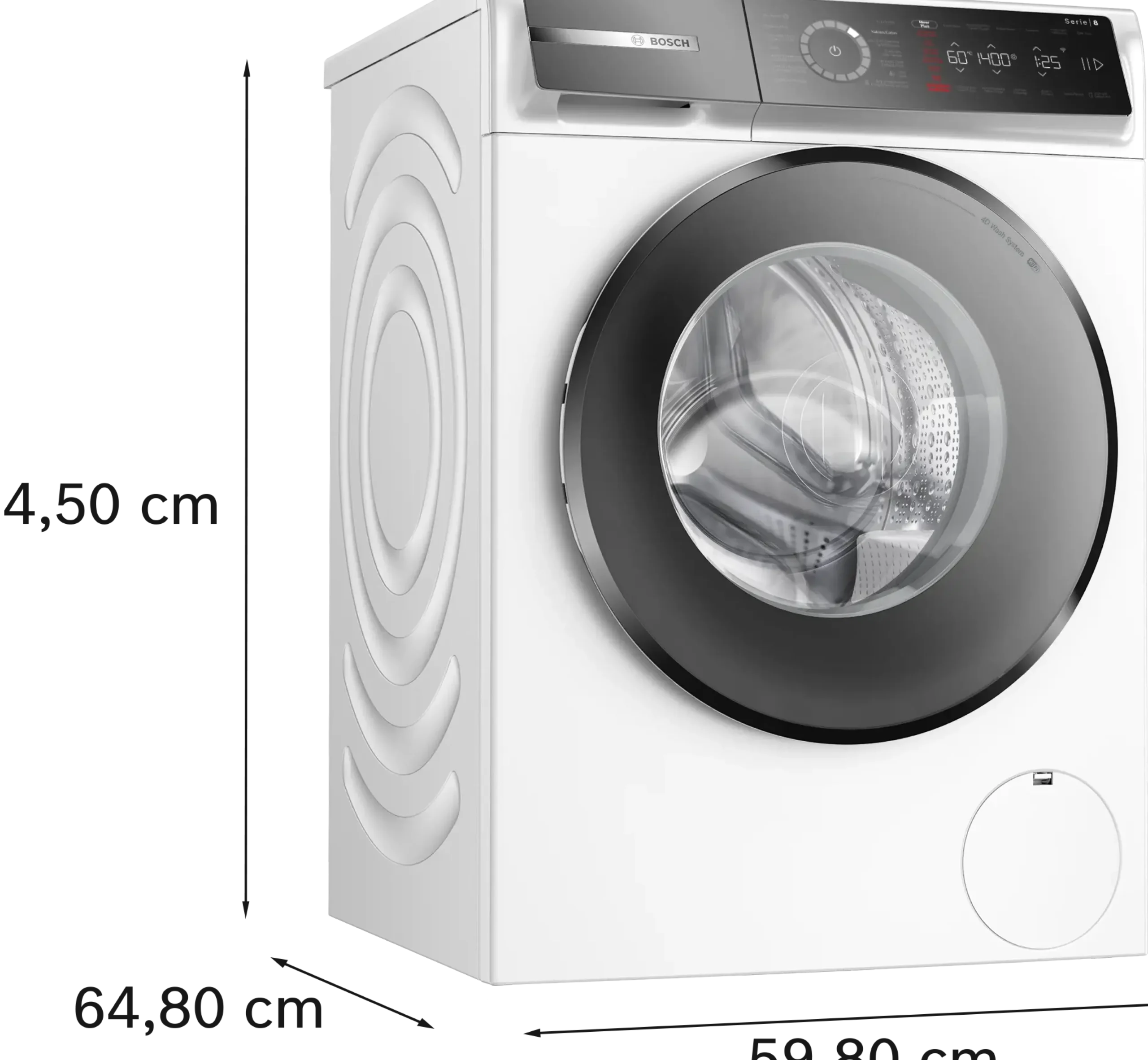Serie 8 Wasmachine, voorlader 10 kg max. 1400 rpm