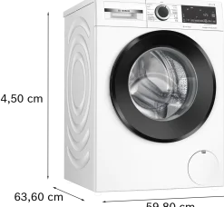 Serie 6 Wasmachine, voorlader 9 kg max. 1600 rpm